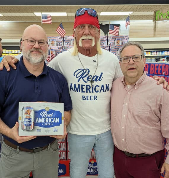 Tony Truitt and Dr Chris Walker meeting Hulk Hogan