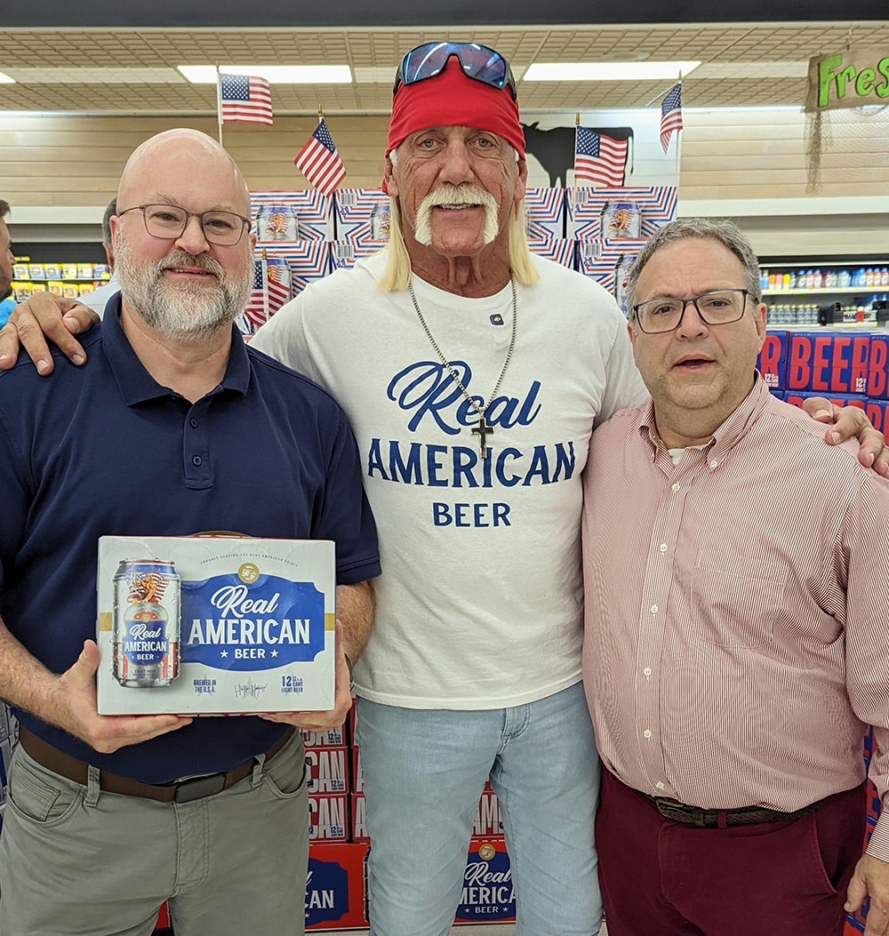 Tony Truitt and Dr Chris Walker meeting Hulk Hogan