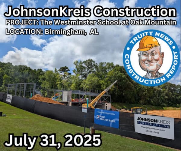 July 31 Construction Report