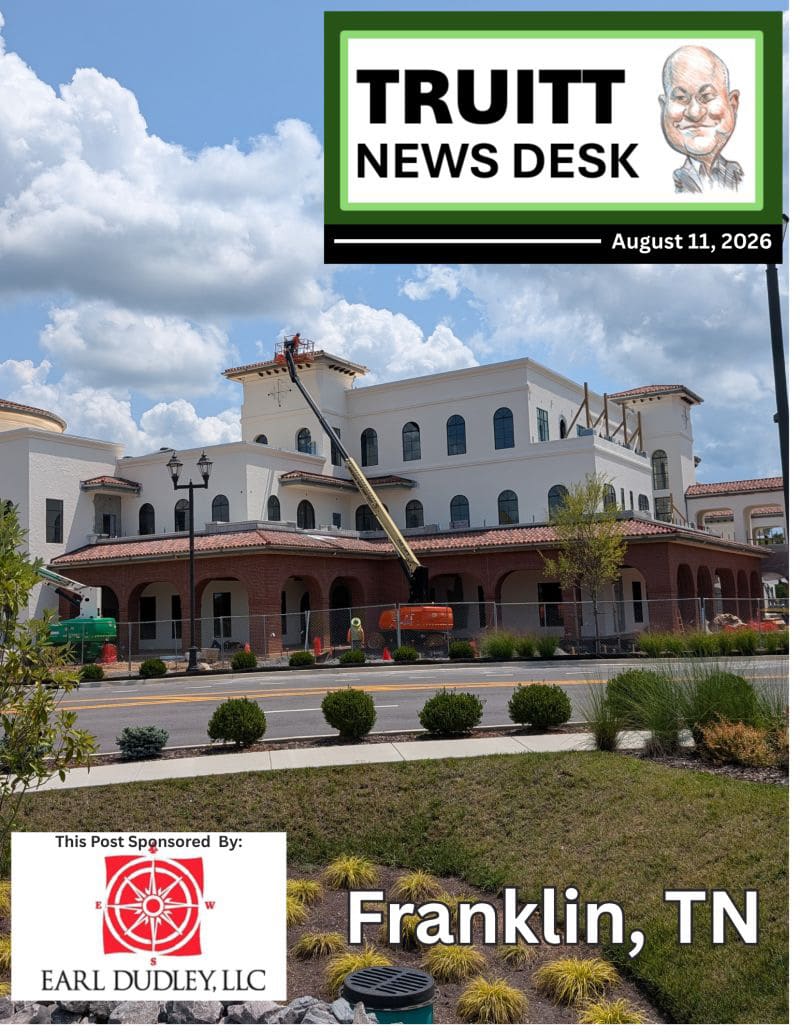 TRUITT NEWS DESK FRANKLIN, TN 8-11-26