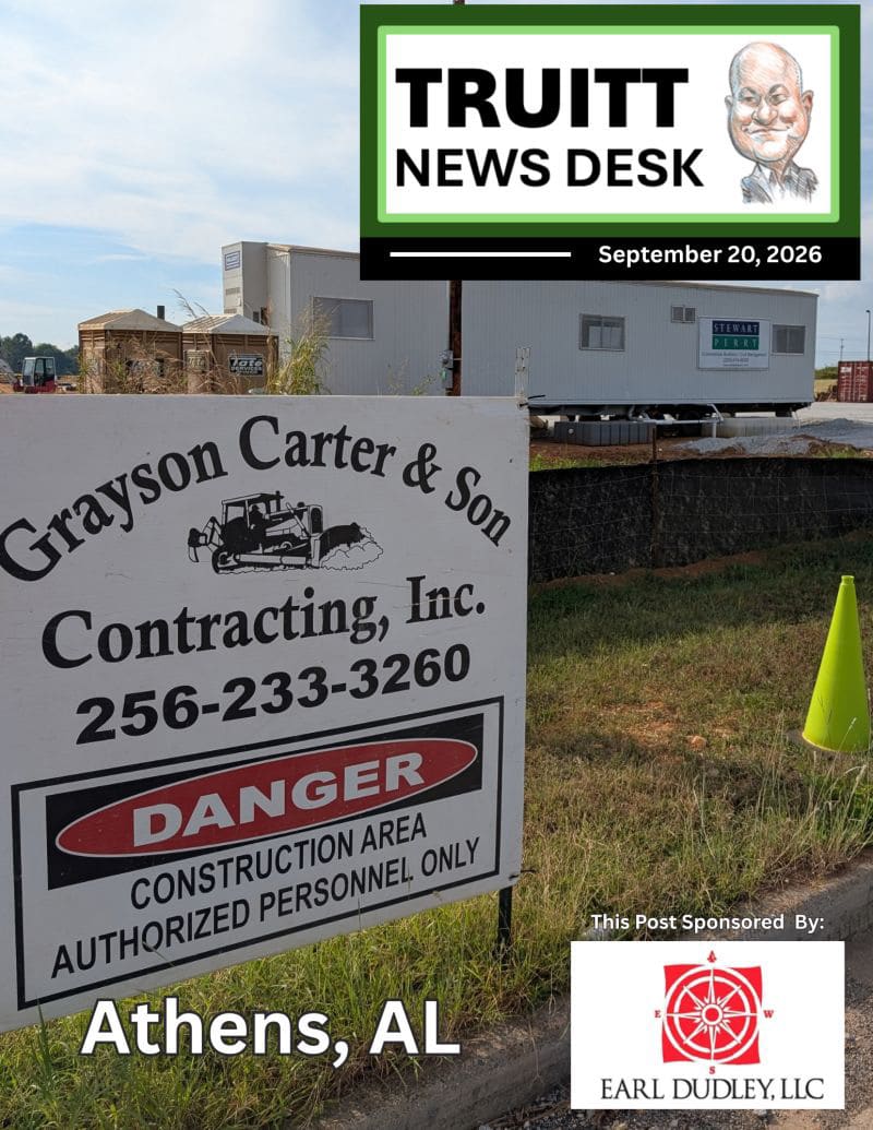 TRUITT NEWS DESK 9-20-26 ATHENS, AL