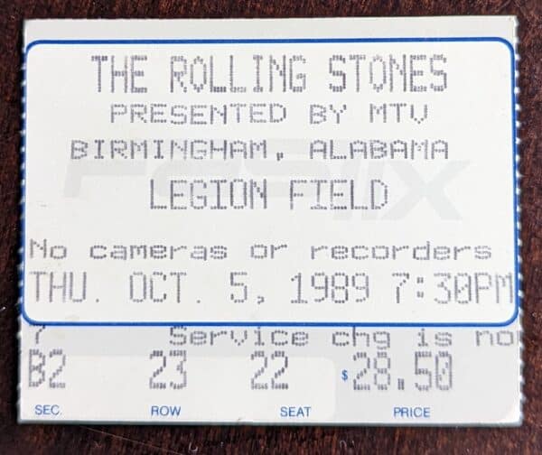 TNR Rolling Stones Ticket Oct 5 2023